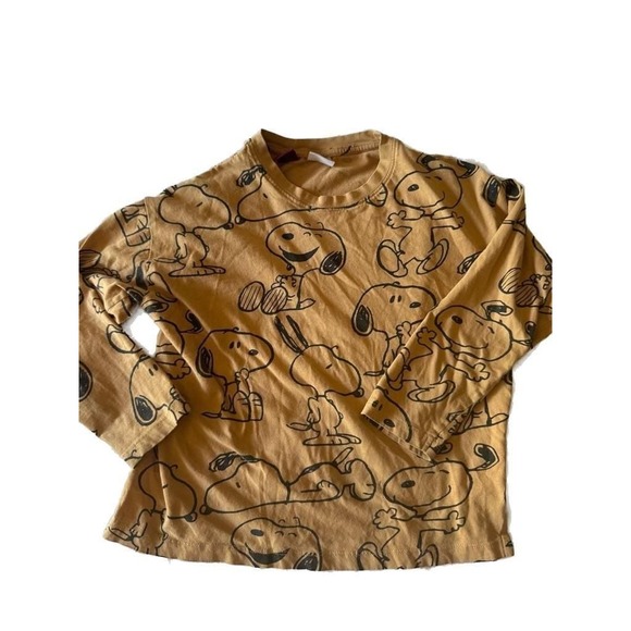 Zara Other - Zara Peanuts Snoopy Long Sleeve Graphic T-Shirt-Kids